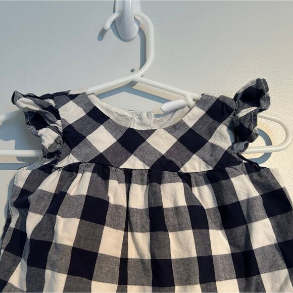 Baby Gap Dress/Top, Blue and White Checkered Pattern, 3-6 Months - Picture 4 of 5